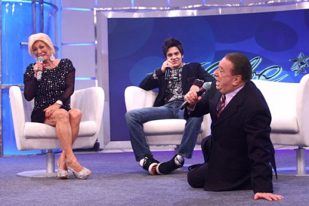 Luan Santana e Raul Gil participam do programa “Hebe”